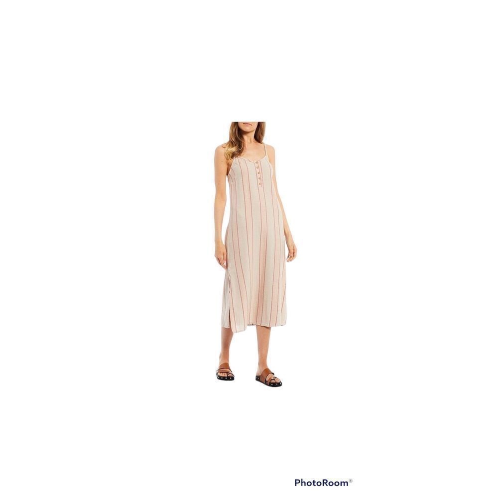 Rip Curl Spaghetti Strap La
Bonita Striped Side-Slit Midi... size m